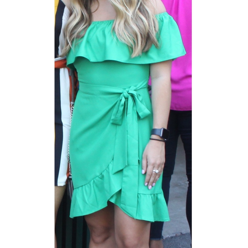 Green Ruffle Dress!